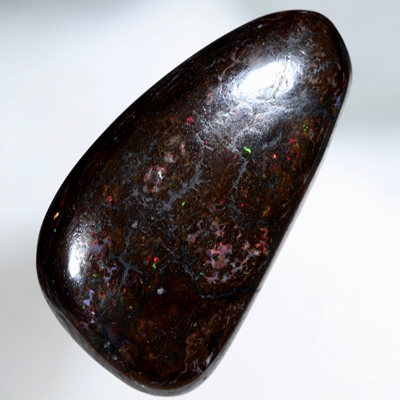 SOLID BOULDER OPAL HUGE Sparkling red, green and gold amongst patterned boulder opal SEE VIDEO